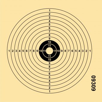 *LG* Luftgewehr-Scheibe 14x14cm 250 Stück