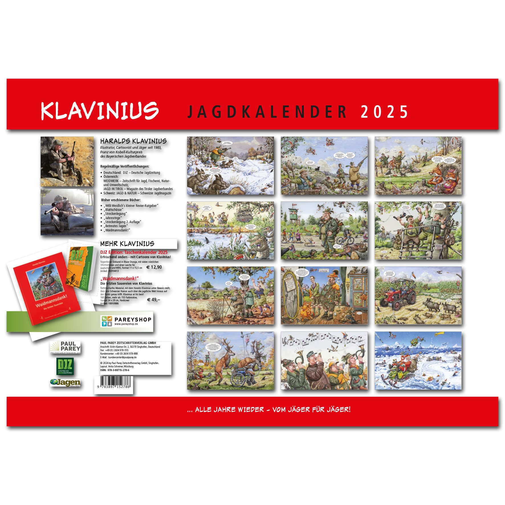 DJZ Edition: Klavinius Jagdkalender 2025