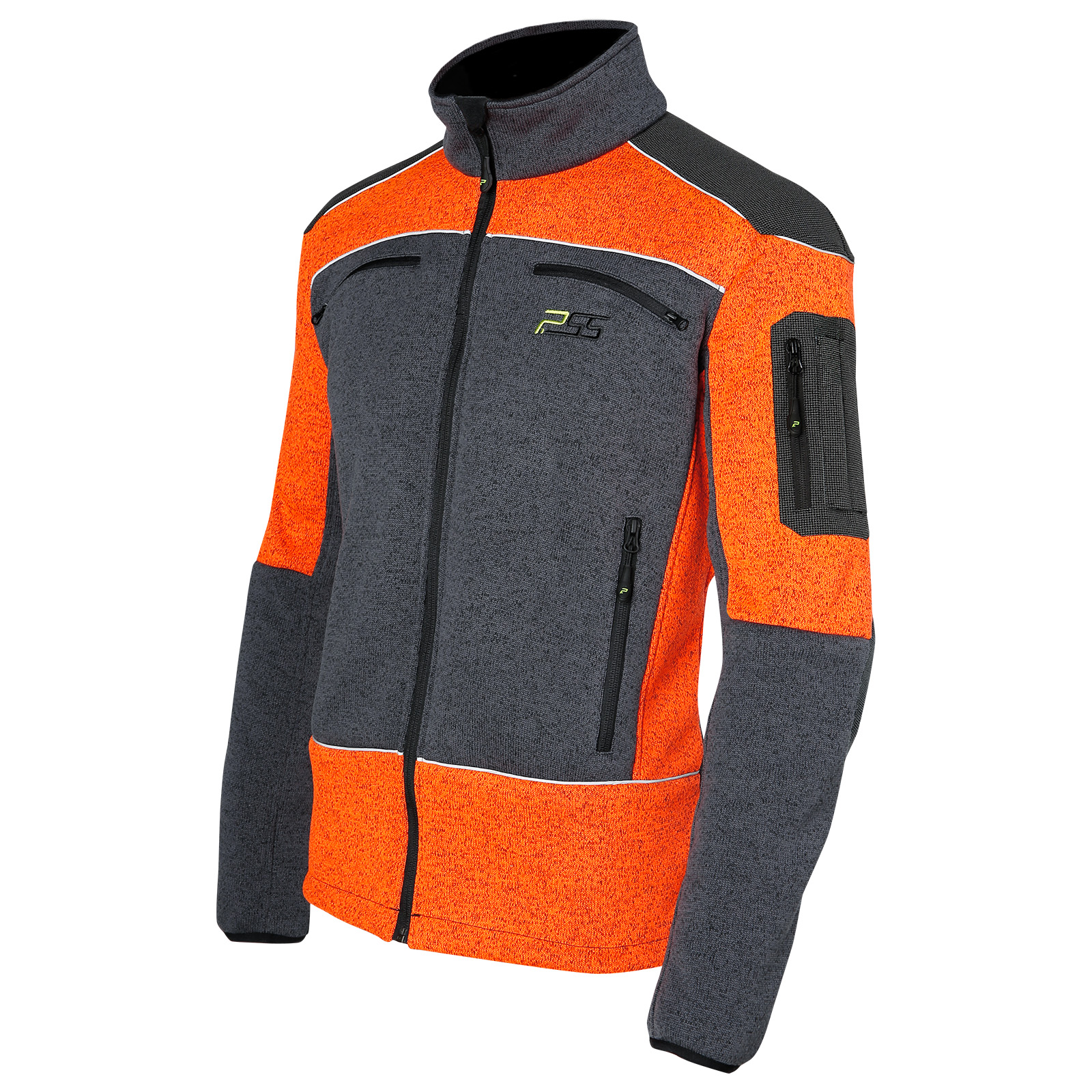 PSS X-treme Arctic Faserstrickjacke grau/orange