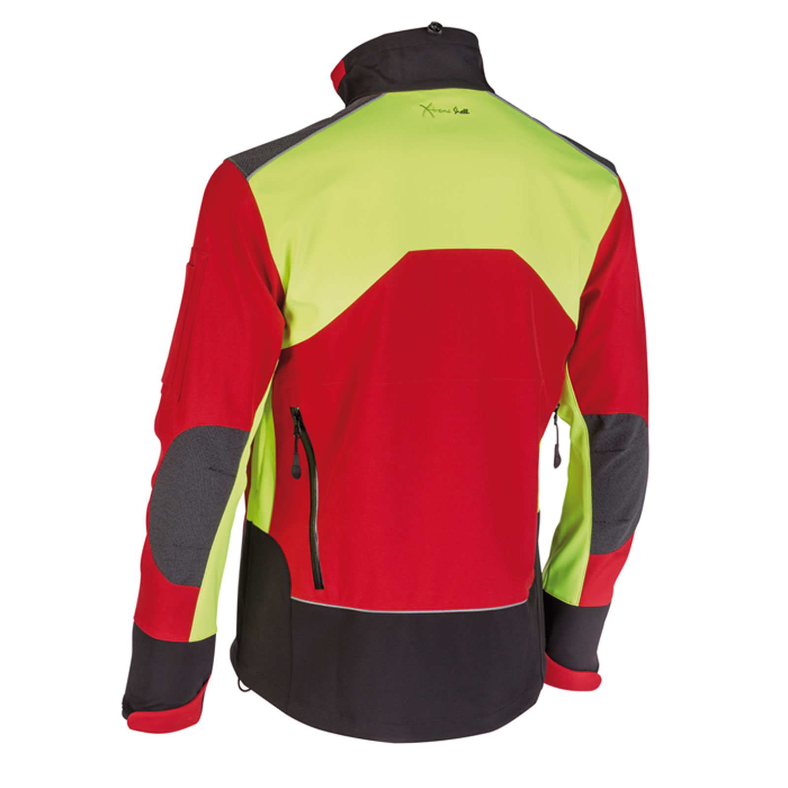 PSS X-treme Shell Softshell-Jacke rot/gelb